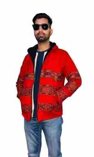 Woolen Winter Wear Zipper Hoodie Jacket