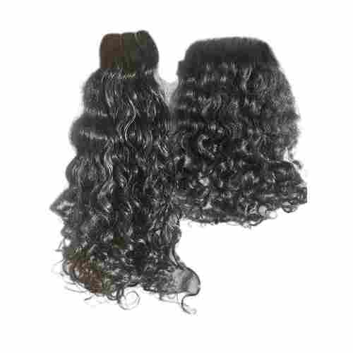 Indian Curly Bundle And Closure Hair
