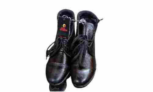 Black Leather Army Shoes