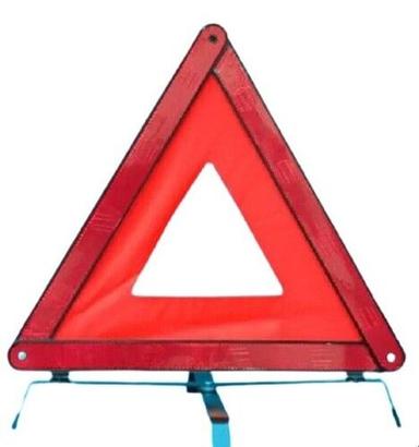 Red Color Auto Warning Triangle