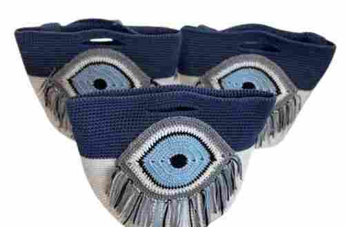Crochet Evil Eye Bag