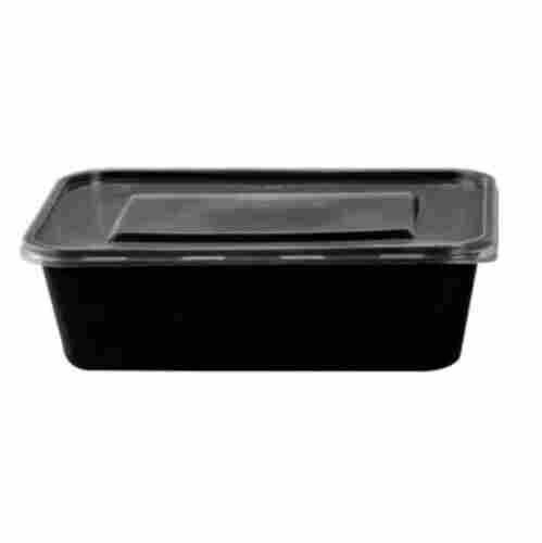 Black Plastic Food Storage Container