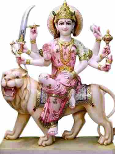 Handicraft Marble Durga Statues