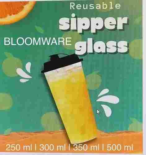 Plastic Reusable Sipper Glass