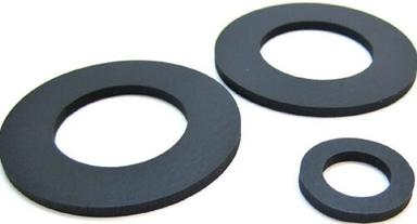Black Color Round Shape Rubber Ring Gasket, For Industrial