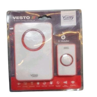 White Ding Dong Vinay Vesto Remote Control Door Bell Home
