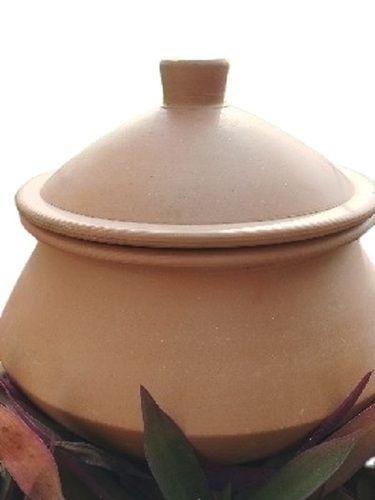 Round Shape Clay Terracotta Handi with Lid