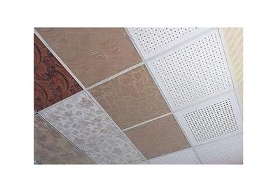 Light Weighted High Strength Square Shape Plain Crack Resistant Gypsum Ceiling Grid Tiles