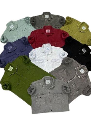 Multi Color Full Sleeves Casual Wear Mens Denim Shirts