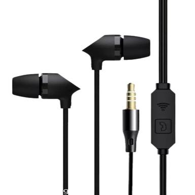 Black Clear Sound Light Weight Wired Earphone