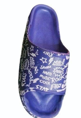 Blue Color Printed Pattern Mens Flip Flop Slipper