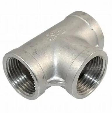 Silver Color Stainless Steel Pipe Tee Connector For Plumbing Pipe