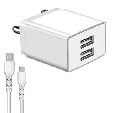 Plastic White Fast Charging Usb Mobile Phone Charger