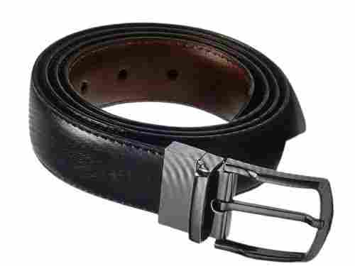 Unisex Black Fashion Leather Belt 