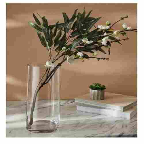 Cylinder Shape Decorative Glass Vase