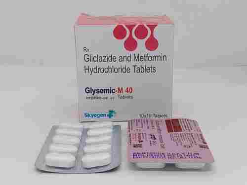 Gliclazide 40mg Metformin 500mg Tablets