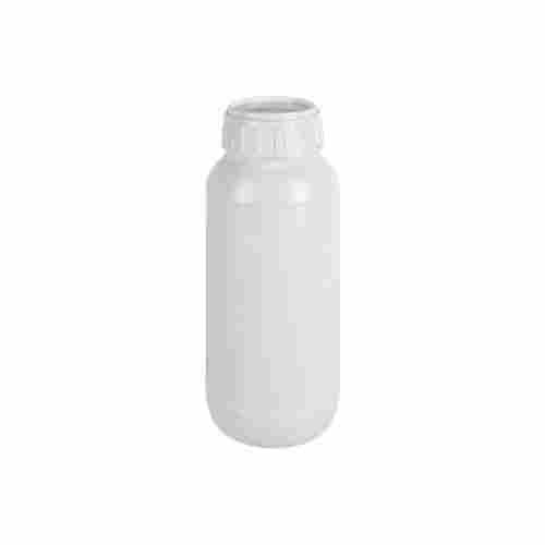 White Round Empty Plastic Bottle
