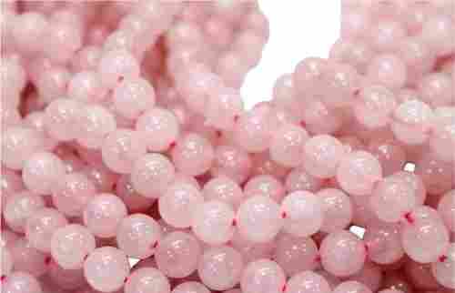 Pink Rose Quartz Faceted Beads