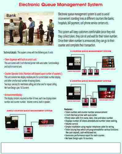 Electronic Counter Queue Management System