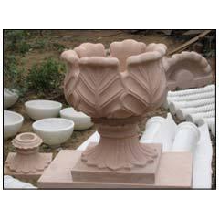 Red Elegant And Attractive, Marble And Sandstone Garden Ornaments