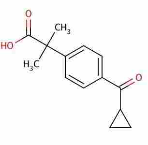A, a-Dimethyl-4-[1-oxo-1-cyclopropyl]phenylacetic Acid