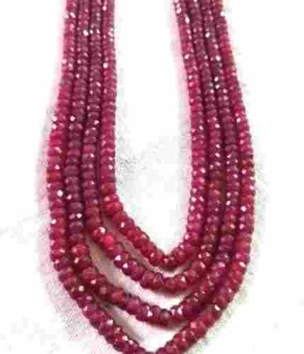 Dyed Ruby Plain Beads