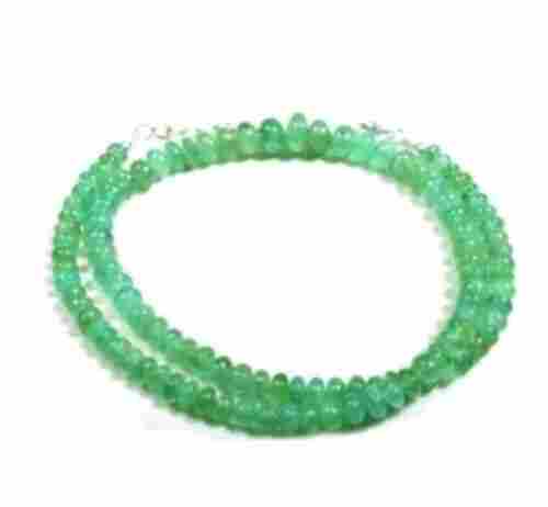 Emerald Plain Roundel Beads