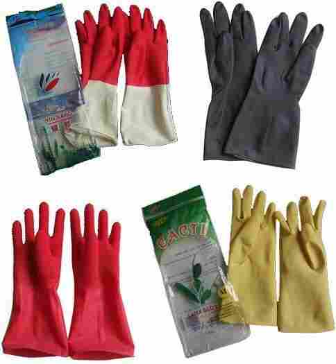 Plain Latex Household Gloves