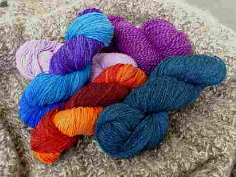 Multi-Color Cashmere Silk Yarn