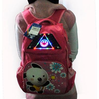 Solar School Bag With Warning Light