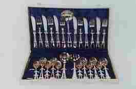 Gold And Silver Plated Cutlery Set