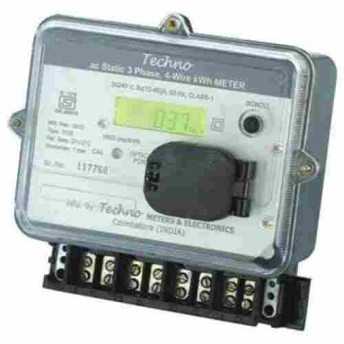 Wall Mounted 100% Accuracy 3 Phase Multi Functional Electronic Energy Meter