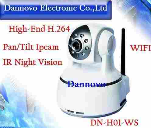 H.264 Pan/Tilt Wireless IR IP Camera