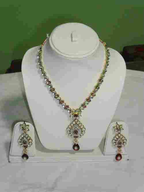 Kundan Meena Necklace Sets