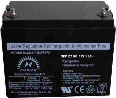 Vrla Rechargeable Battery (12v100ah)