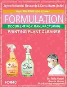 Printing Plant Cleaner Formula Making