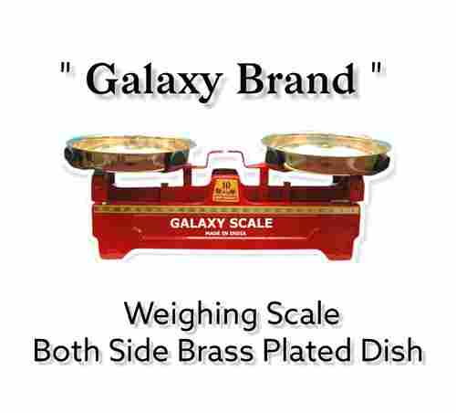 Weighing Machine With Both Side Brass Plated Dish