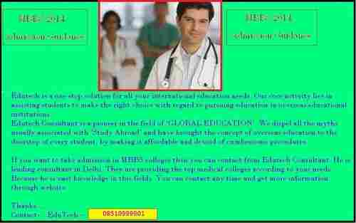 MBBS Admission Consultancy Service