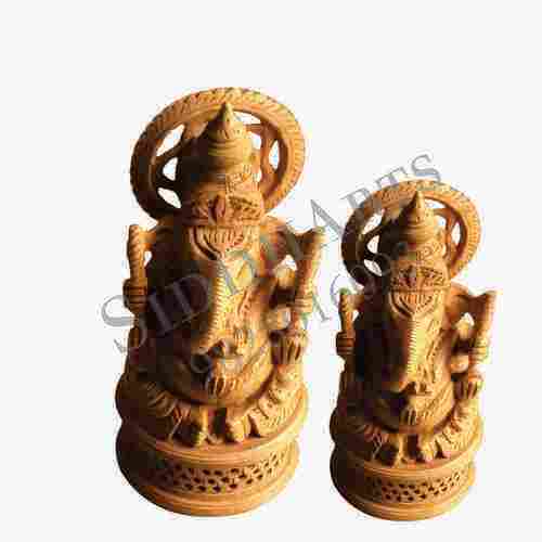 Wooden Hand Carved Ganesha