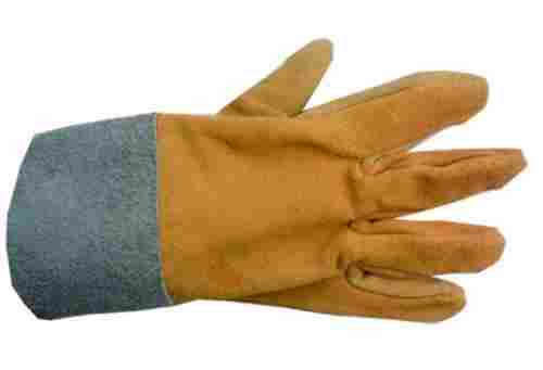 Long Leather Welding Gloves With Contrast Color