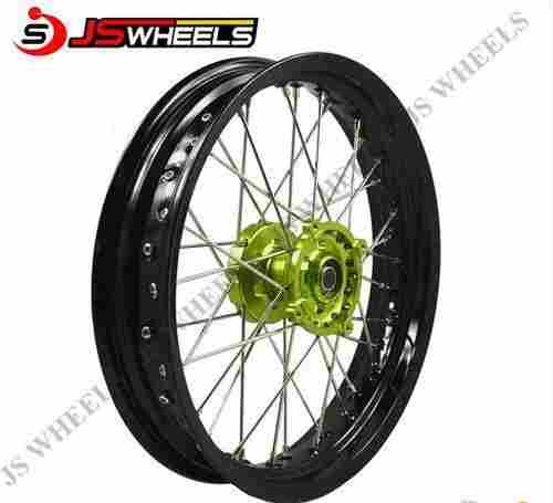 17 Inch Supermoto Custom Spoked Alloy Wheels With Aluminum Billet Hubs