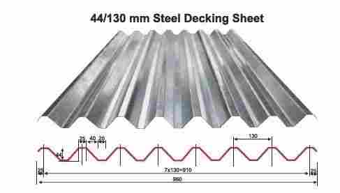 44/130mm Steel Decking Sheets