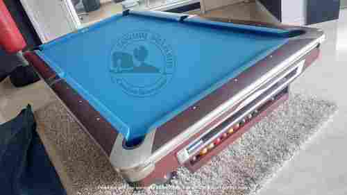 Imported American Pool Board Tables With 12 Pcs Of Pool Cues Chalk