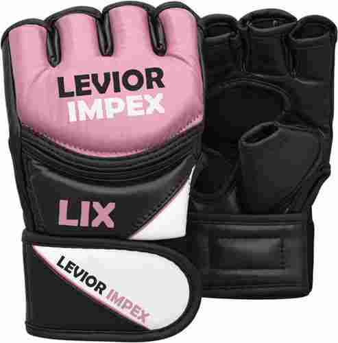 Leather Grappling Gloves Fight Boxing Mma Punch Bag Training 