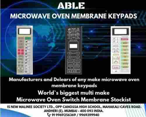 Able Microwave Oven Membrane Keypad