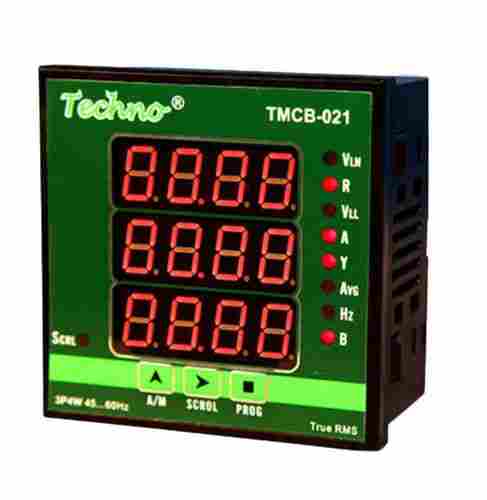 Panel-Mounted 100% Accuracy Three Phase Programmable Digital Vif Meter