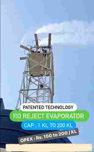 Non Thermal Evaporation System Plant For RO Reject Effluent