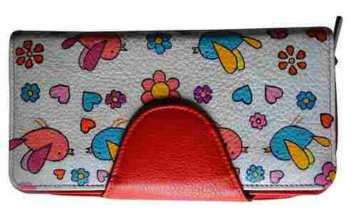 Ladies Hand Painted Leather Travel Wallets