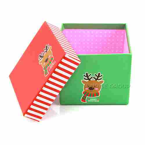 Custom Square Cardboard Packaging Box For Christmas