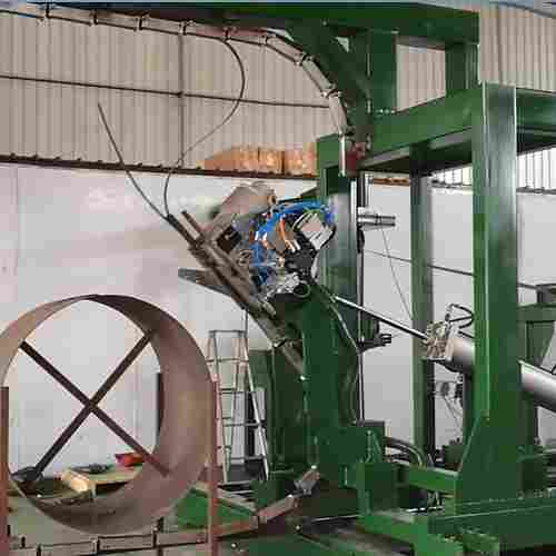 Automatic Steel Bundling Machinery For Vertical Strapping Of Steel Coils